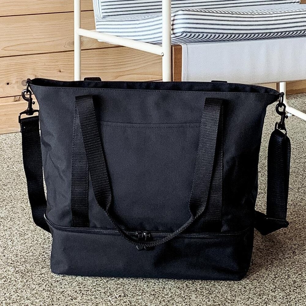 Catalina Deluxe Tote - Recycled Poly - Onyx